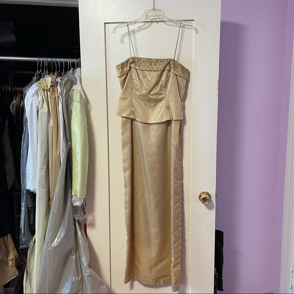 CRIMSON Gold Gown